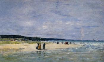 尤金 佈丹 Beach near Trouville 尤金 佈丹 Beach near Trouville